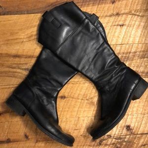 Black Leather Riding Boots from Spain